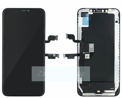 Дисплей для iPhone Xs + тачскрин черный с рамкой (In-Cell JK)