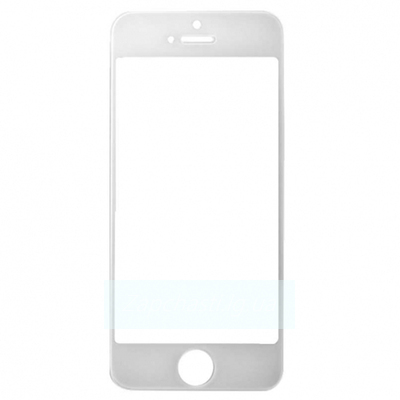 Стекло для iPhone 5G/5S/5C, белое, оригинал (Китай)