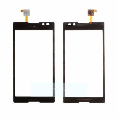 Тачскрин для Sony C2305 S39h Xperia C, чёрный, оригинал (Китай)