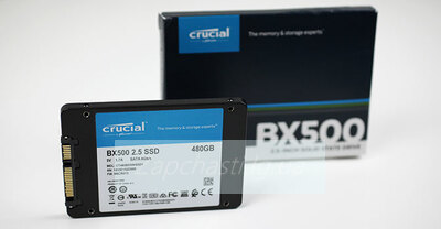 Накопитель SSD CRUCIAL BX500 CT480BX500SSD1 480Гб, 2.5", SATA III