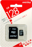 Карта памяти MicroSDHC 128GB Smartbuy UHS-I Class 10 c SD адаптер