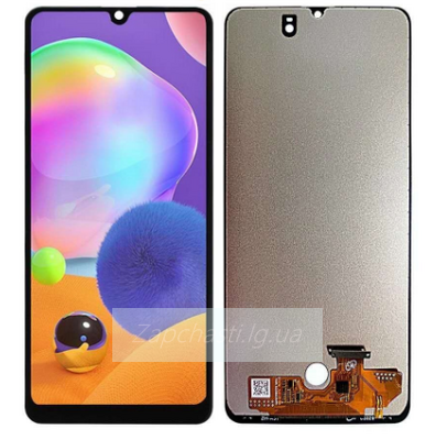 Дисплей для Samsung A315F Galaxy A31 + тачскрин (черный) (In-Cell) (без сканера и датчиков)