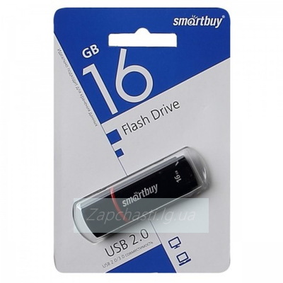Накопитель USB Flash 16GB 2.0 Smartbuy Crown (черный)