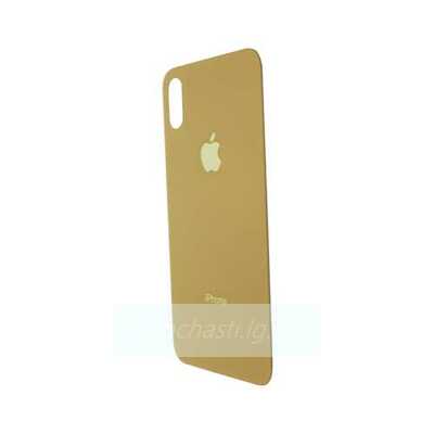 Задняя крышка для iPhone XS (золото) со стеклом камеры ориг