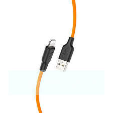 Кабель USB VIXION (K12) для iPhone Lightning 8 pin (1м) силиконовый (желтый)