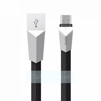 Кабель USB HOCO (X4) microUSB (1,2м) (черный)