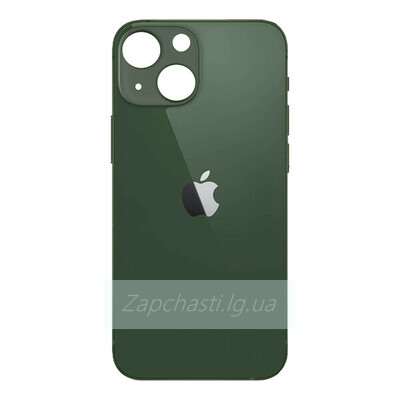 Задняя крышка для iPhone 13 Зеленый (широкий вырез под камеру)