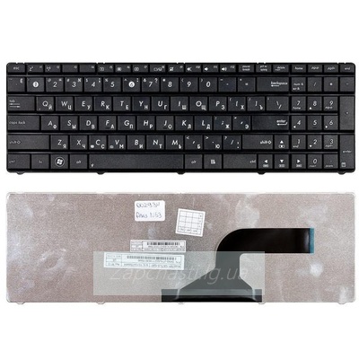 Клавиатура для ноутбука ASUS (A52, K52, X54, N53, N61, N73, N90, P53, X54, X55, X61), rus, white (K52 version)