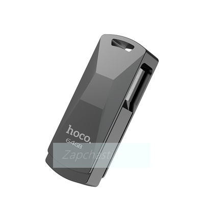 Накопитель USB Flash (USB 3.0) 64GB Hoco UD5 Wisdom Металический корпус Черный