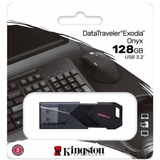 Накопитель USB Flash 128Gb 3.2 DataTraveler Exodia Onyx (черный)
