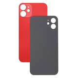Задняя крышка для iPhone 12 mini Красный (широкий вырез под камеру)