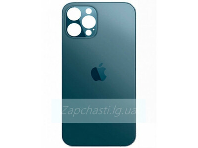 Задняя крышка для iPhone 12 Pro Max Синий (широкий вырез под камеру)