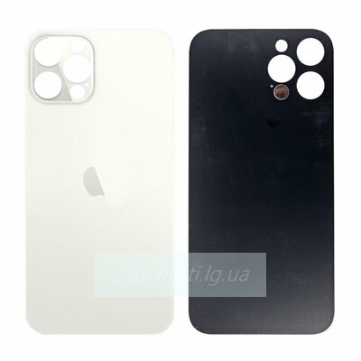 Задняя крышка для iPhone 12 Pro Белый (широкий вырез под камеру)