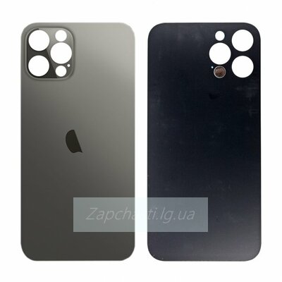 Задняя крышка для iPhone 12 Pro Серый (широкий вырез под камеру)