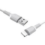 Кабель USB BOROFONE (BX16) Easy для iPhone Lightning 8 pin (1м) (белый)
