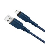 Кабель USB HOCO (X59 Victory) для iPhone Lightning 8 pin (1м) (синий)