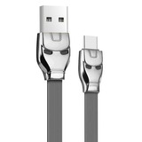 Кабель USB HOCO (U14) Type-C Iron Man (серый)