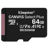 Карта памяти MicroSDHC 64GB Kingston Canvas Select Plus A1 100MB/s Class 10