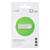 Накопитель USB Flash 32GB 2.0 VIXION Zinc Alloy (серебро)