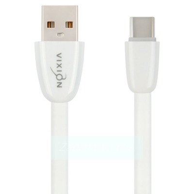Кабель USB VIXION (K12c) Type-C (1м) силиконовый (белый)