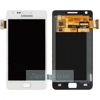 Дисплей для Samsung i9105 Galaxy S II Plus + тачскрин (белый)