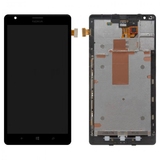 Дисплей для Nokia 1520 в рамке + тачскрин (черный)
