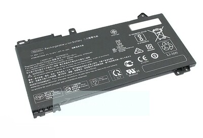 Аккумулятор для ноутбука HP ProBook 430 G6 (RE03-3S1P HSTNN-0B1C, HSTNN-DB9A, HSTNN-OB1C, HSTNN-UB7R, L32407-2B1, L32407-2C1, L32407-541, L32407-AC1, L32656-002, L32656-005, RE03XL) 11,55V 3500mAh OEM черная