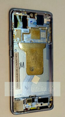 Дисплей для Xiaomi 12/12X (2201123G/2112123AG) в рамке + тачскрин (голубой) ORIG