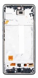 Дисплей для Samsung Galaxy A53 5G (A536B) в рамке + тачскрин (белый) (OLED полный размер)
