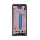 Дисплей для Samsung Galaxy A53 5G (A536B) в рамке + тачскрин (черный) (OLED полный размер)