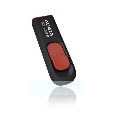 Накопитель USB 32Gb ADATA C008 (AC008-32G-RKD) Black-Red