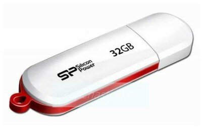 Накопитель USB 32Gb Silicon Power LuxMini 320 (SP032GBUF2320V1W) (белый)