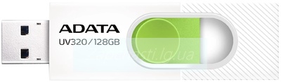 Накопитель USB 3.2 128Gb ADATA AUV320 (AUV320-128G-RWHGN) белый/зеленый