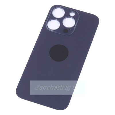 Задняя крышка для iPhone 14 Pro Темно-фиолетовый (широкий вырез под камеру) ORIG