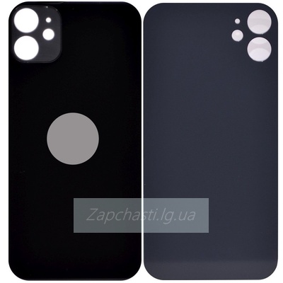 Задняя крышка для iPhone 11 Черный (широкий вырез под камеру) ORIG
