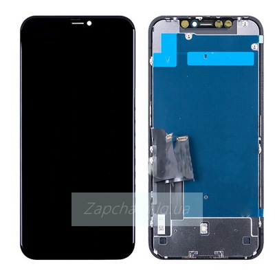 Дисплей для iPhone 11 + тачскрин черный с рамкой (In-Cell)