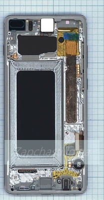 Дисплей для Samsung N975F Galaxy Note10 Plus в рамке + тачскрин (белый) 100%