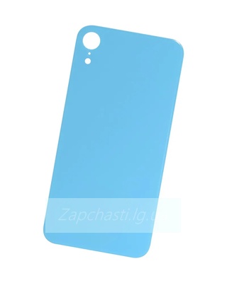 Задняя крышка для iPhone Xr Голубой (широкий вырез под камеру) ORIG